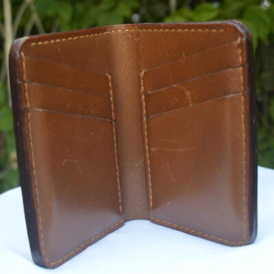 Classic Tan Leather Bifold Wallet