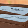 Bellicose Brown Pebbled Leather Wallet
