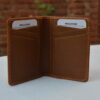 Honey Snakeskin Embossed Leather Bifold