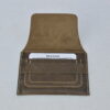 Distressed Brown Flap Cardholder - Strap Closure