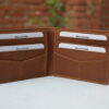 Classic Tan Leather Bifold Wallet